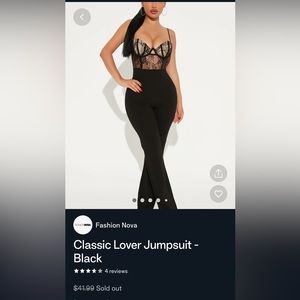 Fashion Nova Classic lover jumpsuit